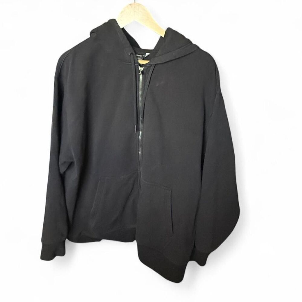 Athleta black zip up hoodie size L